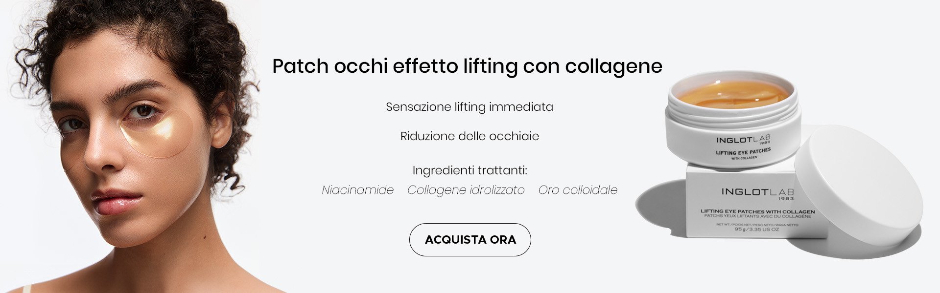 INGLOT LAB patch occhi effetto lifting con collagene